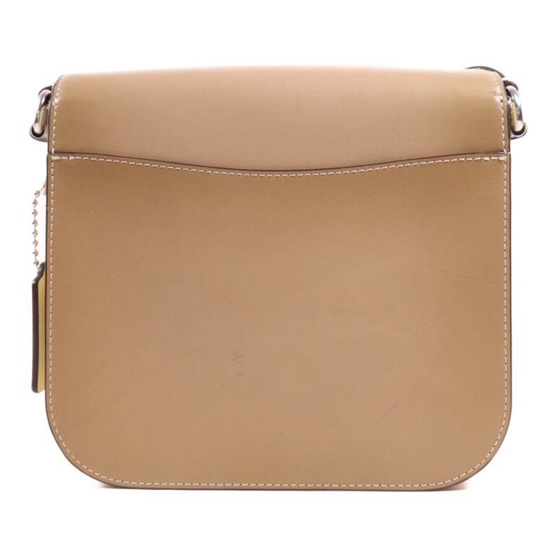 COACH 牛皮皮革Shoulder Bag銀扣肩背袋-1