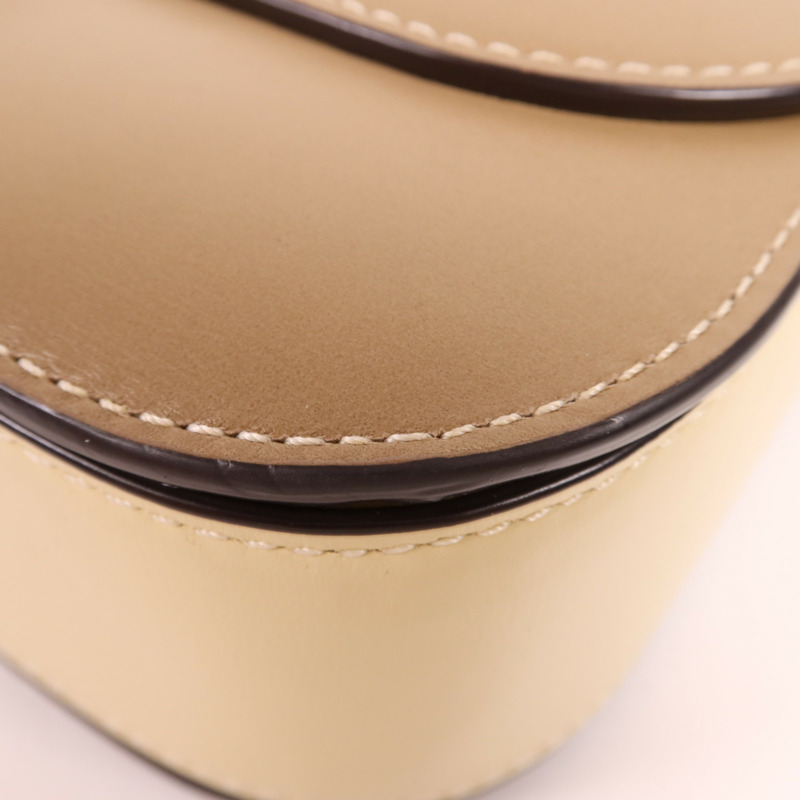 COACH 牛皮皮革Shoulder Bag銀扣肩背袋-5