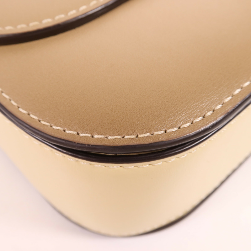 COACH 牛皮皮革Shoulder Bag銀扣肩背袋-6