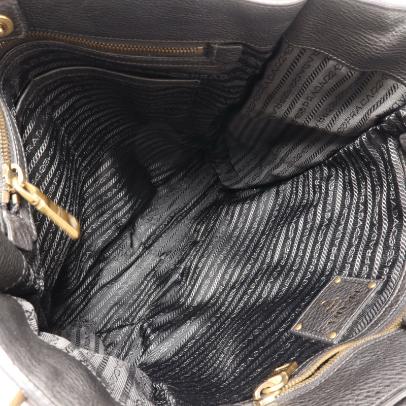 PRADA 尼龍Hand Bag金扣手挽袋-9