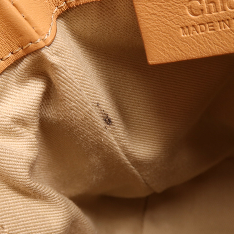 Chloe 牛皮皮革Backpack金扣背包-13