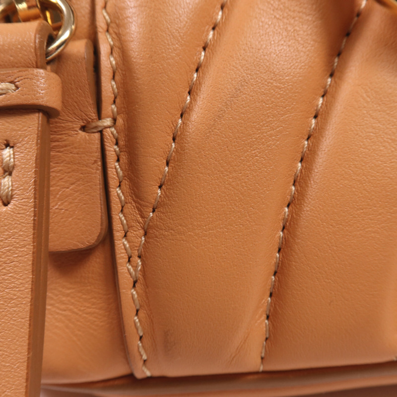 Chloe 牛皮皮革Backpack金扣背包-16