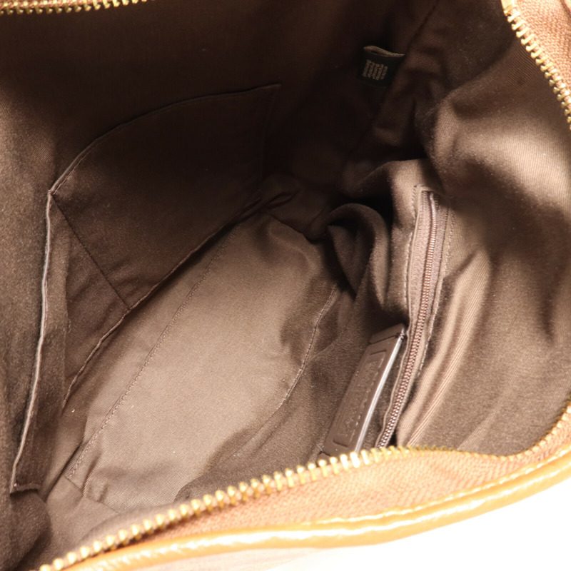 COACH 塗層帆布Shoulder Bag金扣肩背袋-4