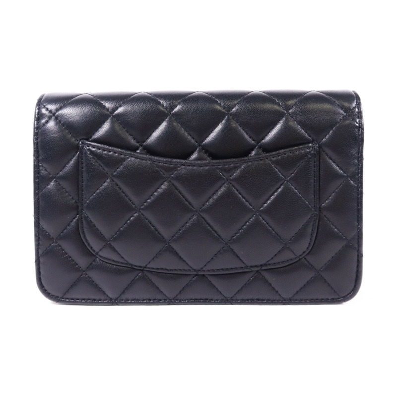 CHANEL 羊皮皮革WOC Wallet On Chain金扣鏈帶肩背袋-1