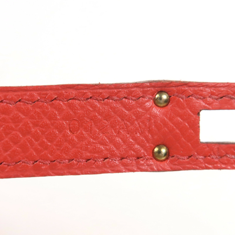 HERMES Epsom皮革Kelly Long Wallet銀扣長錢包Rouge Casaque-7