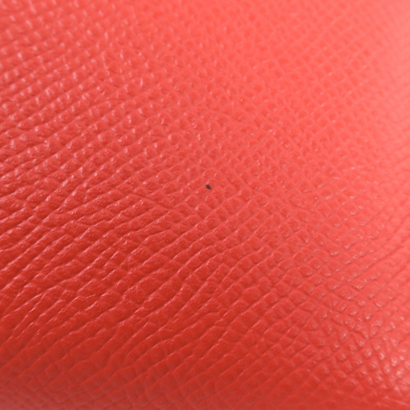 HERMES Epsom皮革Kelly Long Wallet銀扣長錢包Rouge Casaque-21