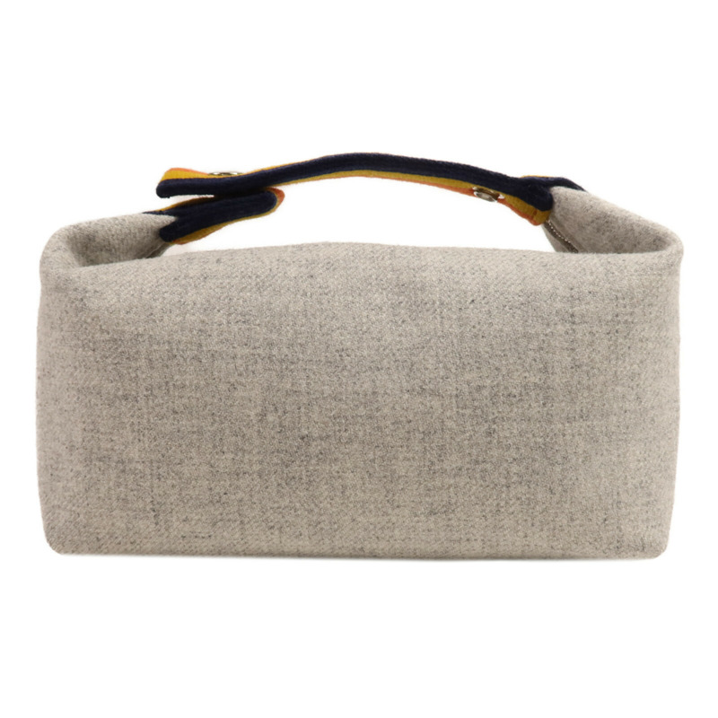HERMES 羊毛Bride A Brac Case銀扣手挽袋-1