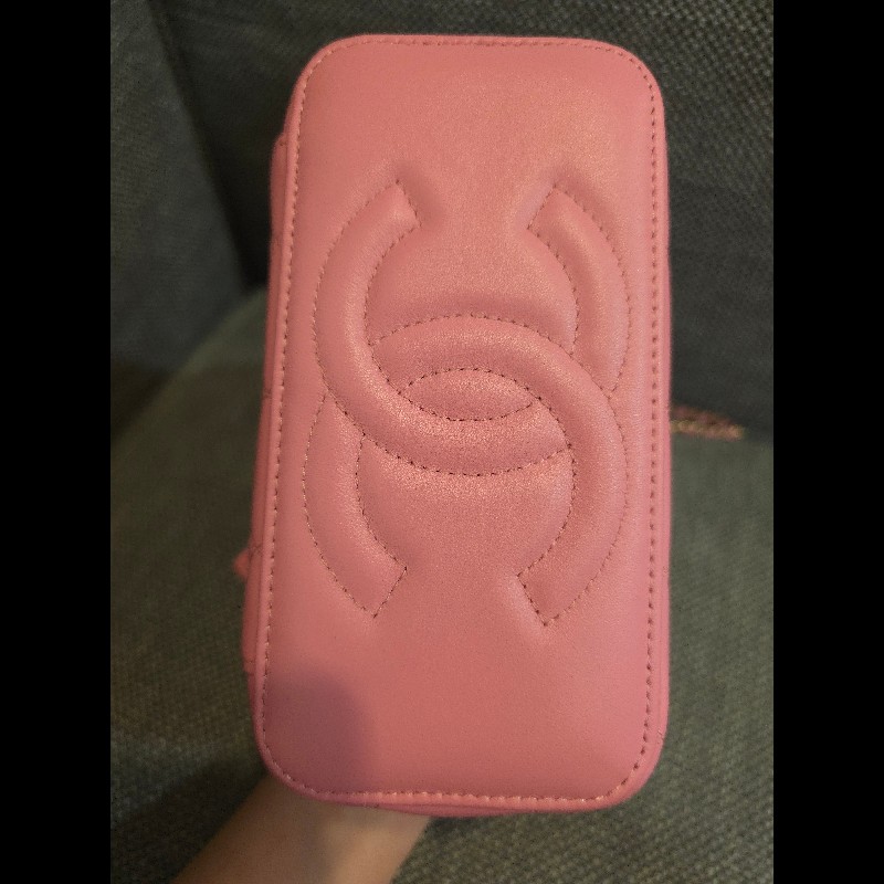 CHANEL VANITY 超美櫻花粉盒子包-5