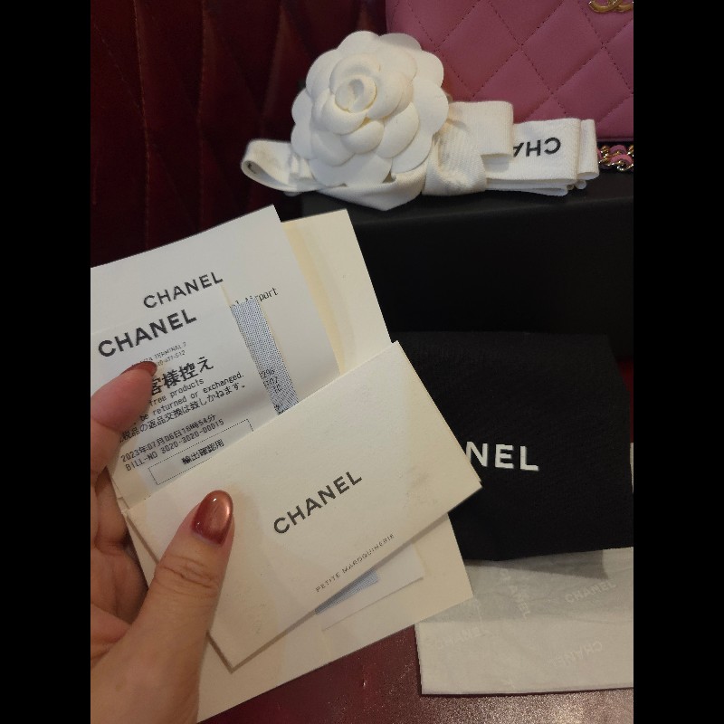 CHANEL VANITY 超美櫻花粉盒子包-19