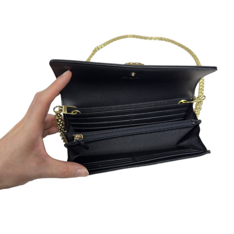 CHANEL *自加鏈>送無品牌扣+無品牌鏈帶* Boy 長銀包 WOC-16