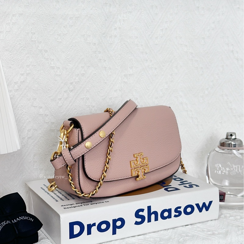 Tory Burch｜TB Britten 大金logo 雙背帶法棍包-1