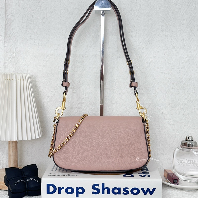 Tory Burch｜TB Britten 大金logo 雙背帶法棍包-3