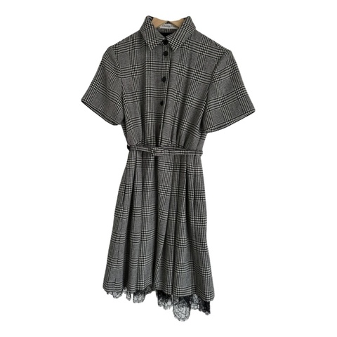 Dior 及膝千鳥格裙子