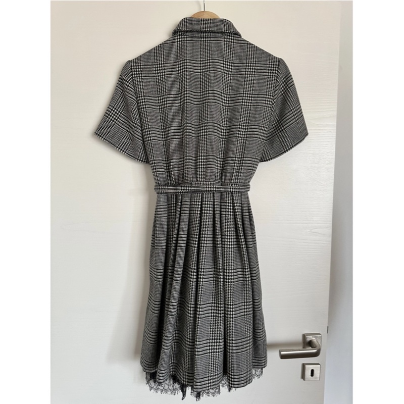 Dior 及膝千鳥格裙子-3