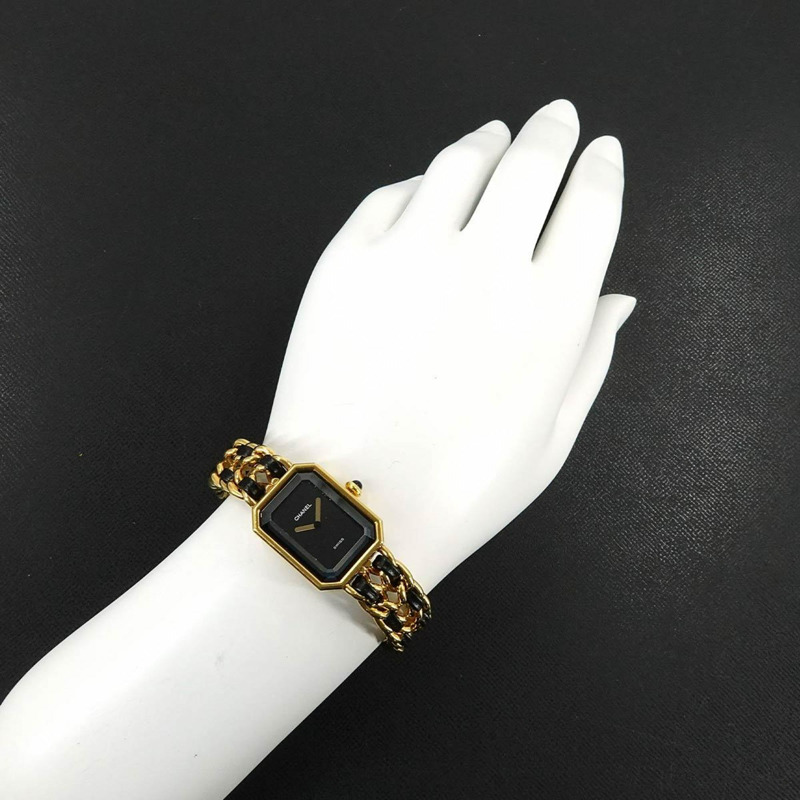 香奈兒 (CHANEL) Premiere 女士腕錶,M 碼,H0001,黑金配色,石英機芯-3