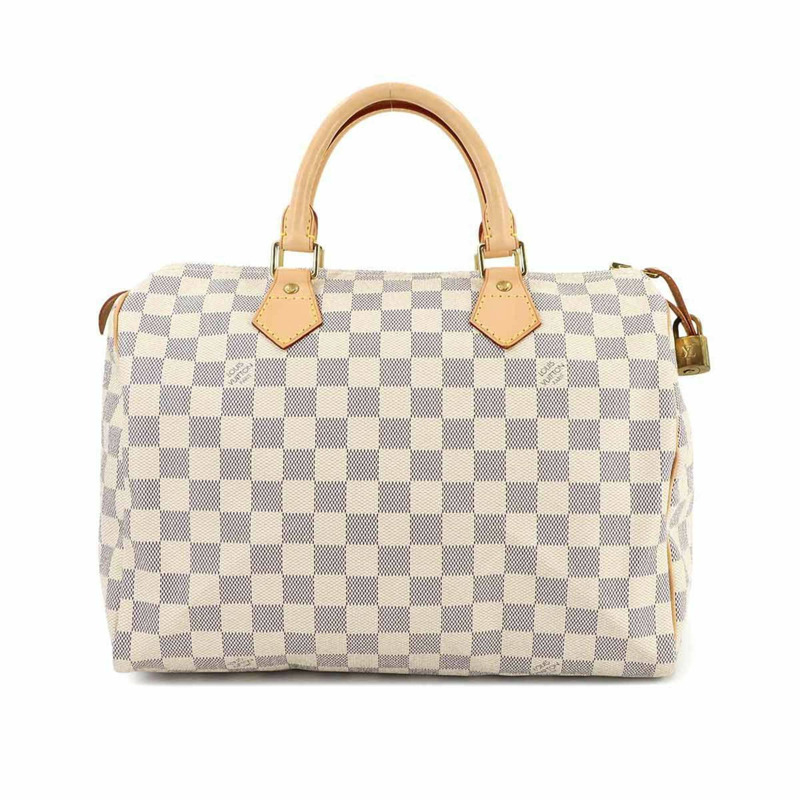 路易威登 Damier Azur Speedy 30 手提包 N41533 金色五金-0
