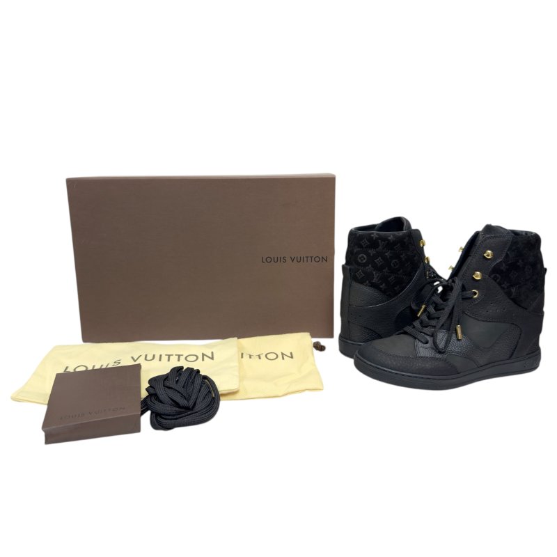 LOUIS VUITTON 老花 內增高 球鞋 70mm-0