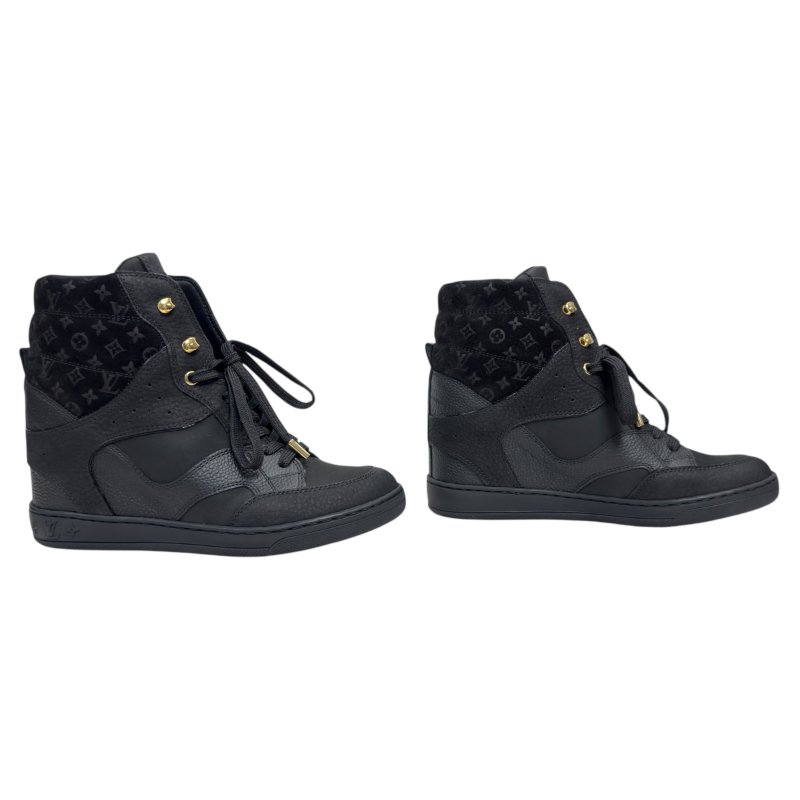 LOUIS VUITTON 老花 內增高 球鞋 70mm-2