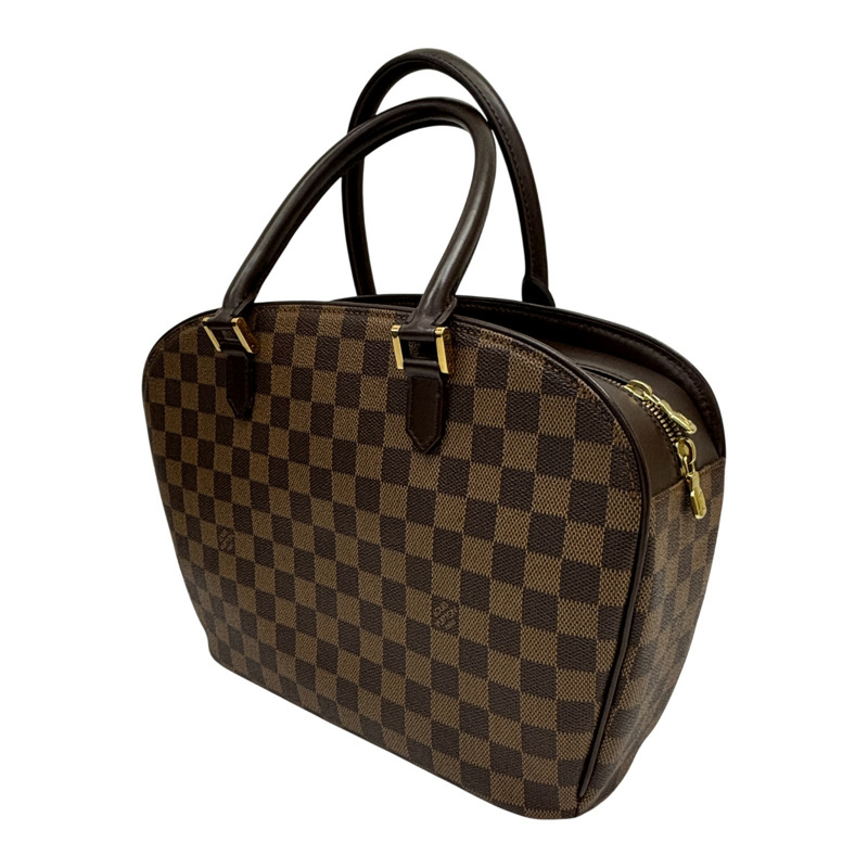 棕色 棋盤格 帆布 Sarria Horizontal 手提包【LOUIS VUITTON LV 路易威登】 N51282-1