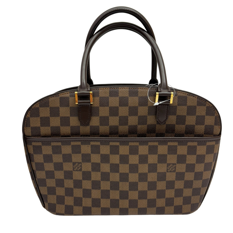 棕色 棋盤格 帆布 Sarria Horizontal 手提包【LOUIS VUITTON LV 路易威登】 N51282-2