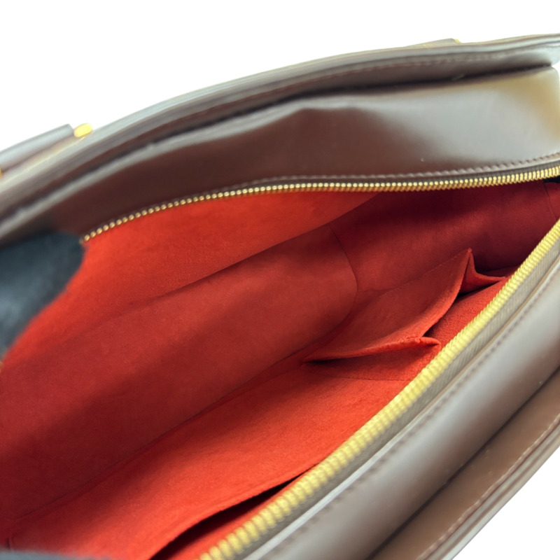 棕色 棋盤格 帆布 Sarria Horizontal 手提包【LOUIS VUITTON LV 路易威登】 N51282-4