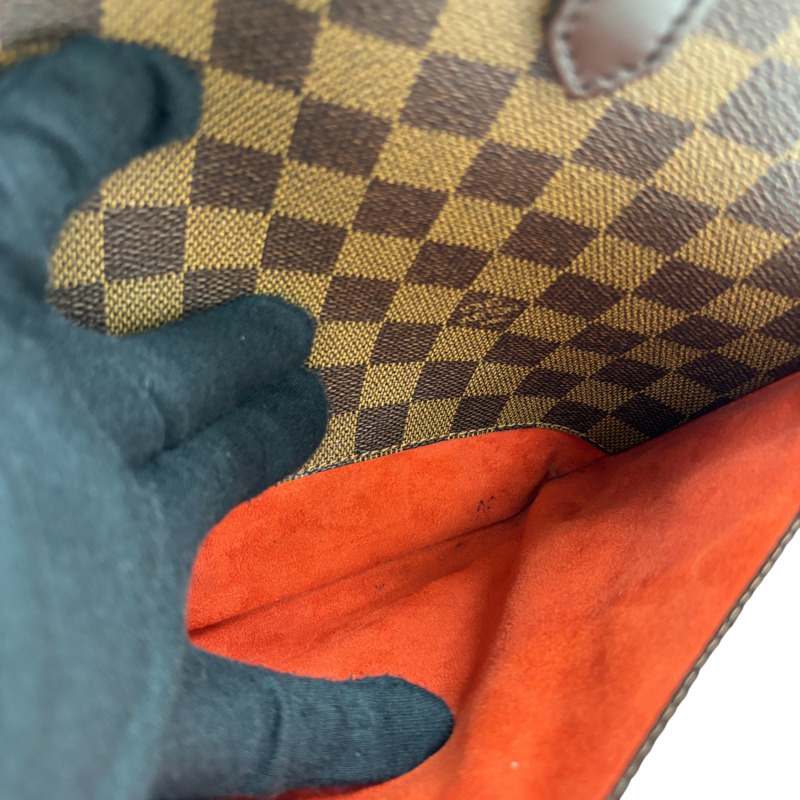 棕色 棋盤格 帆布 Sarria Horizontal 手提包【LOUIS VUITTON LV 路易威登】 N51282-7