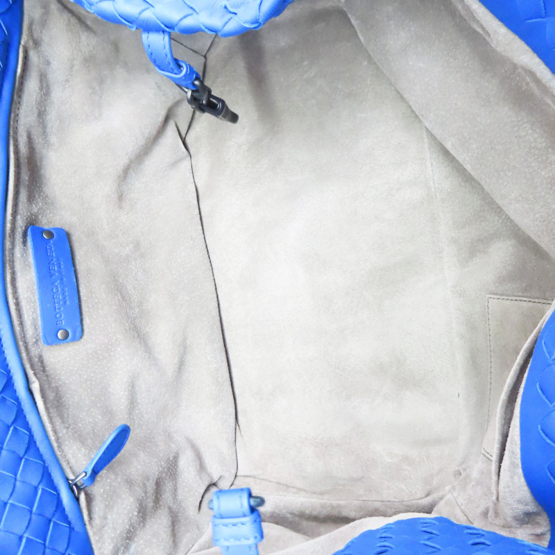 藍色 羊皮編織 Cesta 肩背包【BOTTEGA VENETA BV 寶緹嘉】-4