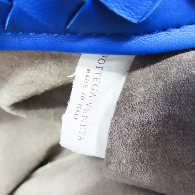 藍色 羊皮編織 Cesta 肩背包【BOTTEGA VENETA BV 寶緹嘉】-8