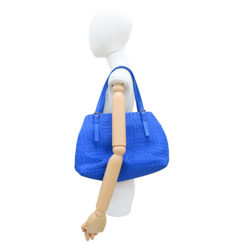 藍色 羊皮編織 Cesta 肩背包【BOTTEGA VENETA BV 寶緹嘉】-9