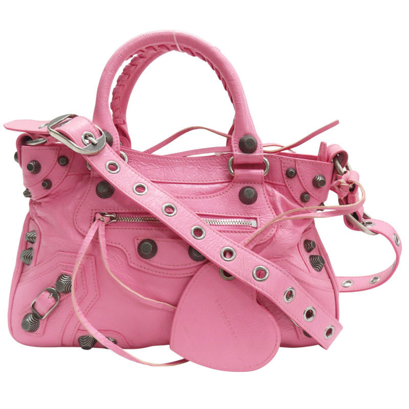 粉色 山羊皮 Neo Cagole 兩用包【BALENCIAGA 巴黎世家】 751521-0