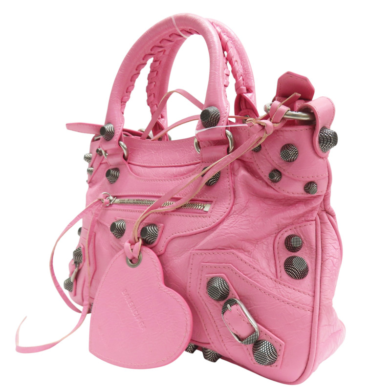 粉色 山羊皮 Neo Cagole 兩用包【BALENCIAGA 巴黎世家】 751521-2