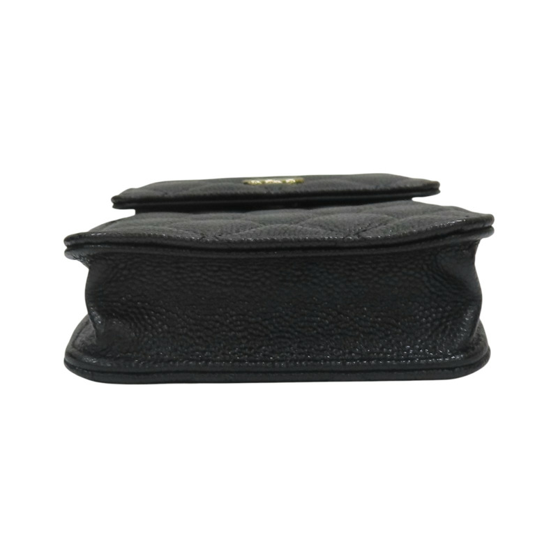 黑色 荔枝紋 牛皮 蝴蝶結金鏈 手機袋 肩背包 AP3307【CHANEL 香奈兒】 AP3307-3