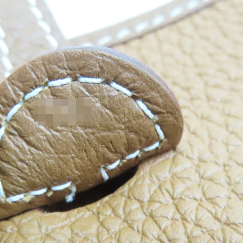 金棕色 Togo牛皮 Mini Evelyne U刻 肩背包 金扣【HERMES 愛馬仕】-6