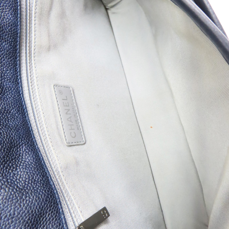 藍色 牛皮 French Riviera 肩背包 銀釦【CHANEL 香奈兒】-4