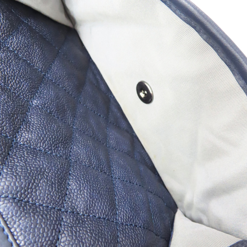 藍色 牛皮 French Riviera 肩背包 銀釦【CHANEL 香奈兒】-6