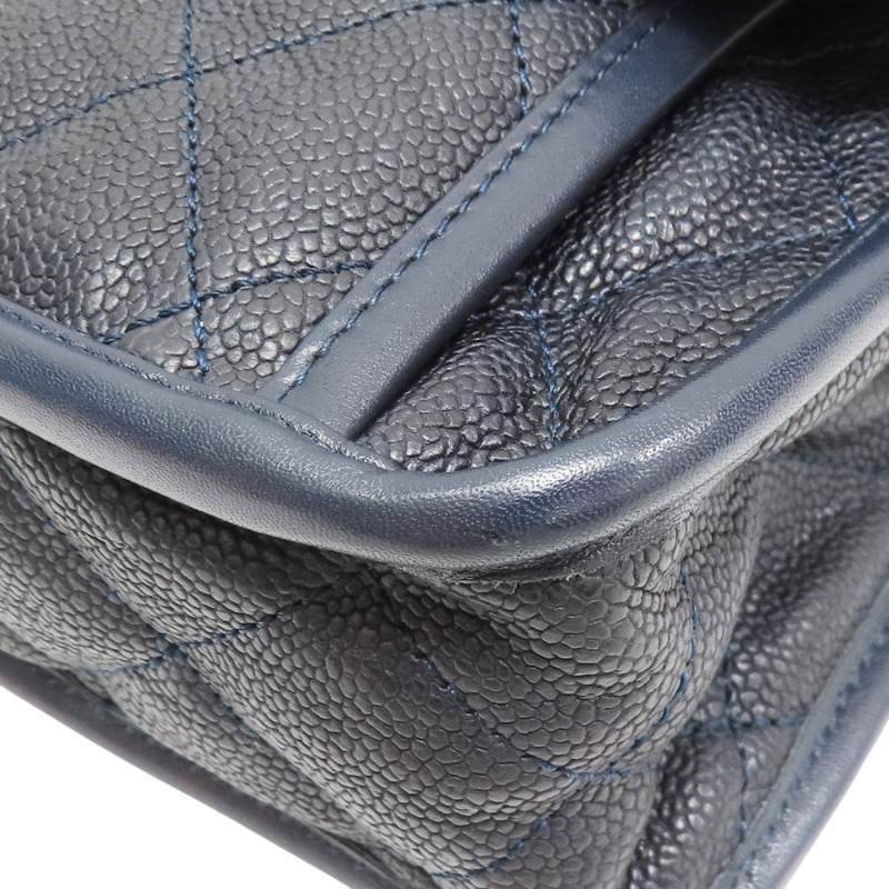 藍色 牛皮 French Riviera 肩背包 銀釦【CHANEL 香奈兒】-13