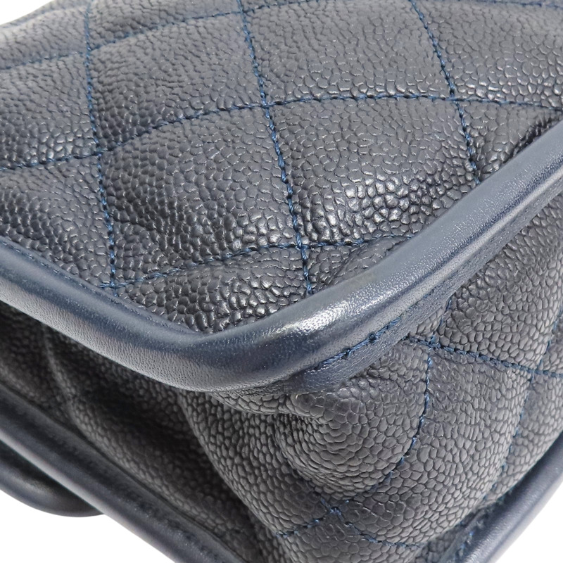 藍色 牛皮 French Riviera 肩背包 銀釦【CHANEL 香奈兒】-14