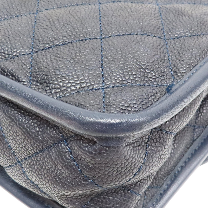 藍色 牛皮 French Riviera 肩背包 銀釦【CHANEL 香奈兒】-15