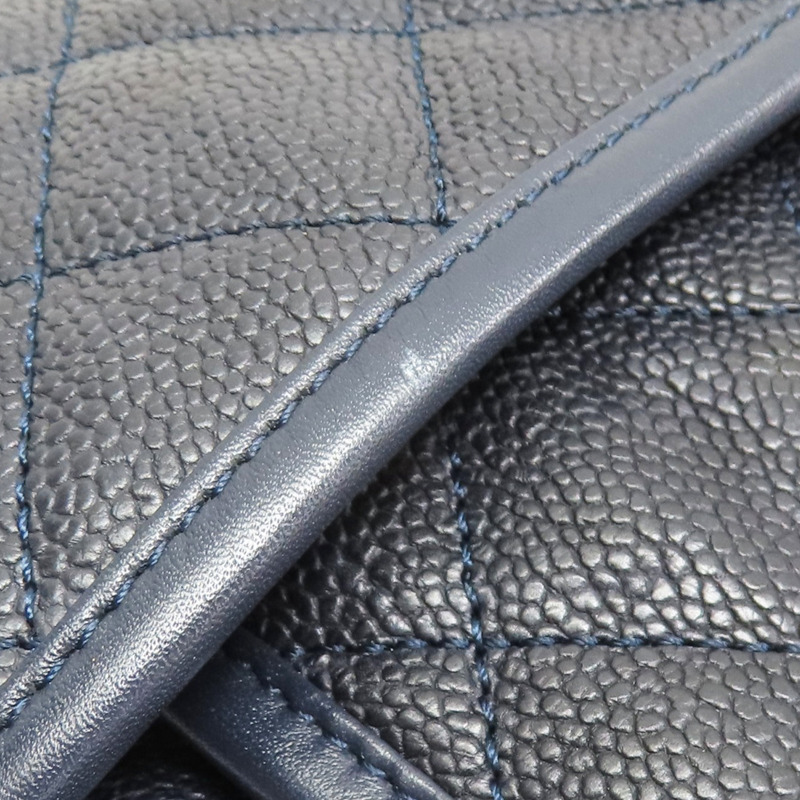 藍色 牛皮 French Riviera 肩背包 銀釦【CHANEL 香奈兒】-16