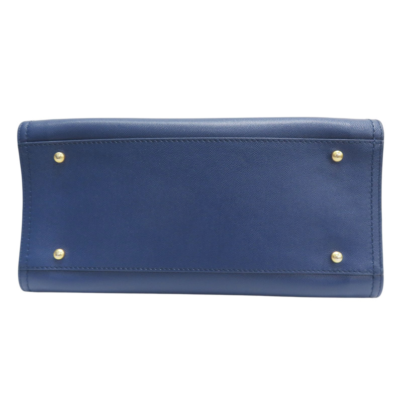 藍色 牛皮 Deauville 鉚釘 兩用包 金釦 無卡【CHANEL 香奈兒】 A57069-3