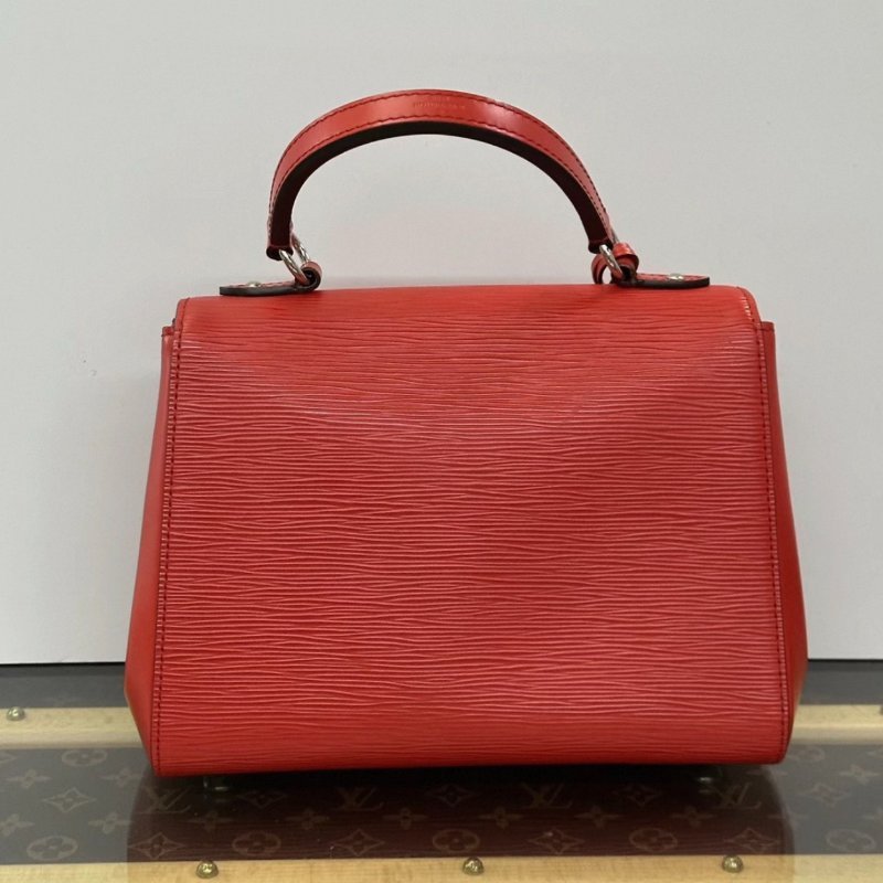 ️LV 紅色cluny 水波紋手提肩背斜背包25.5*19*5.5 98新配件盒子塵袋-3