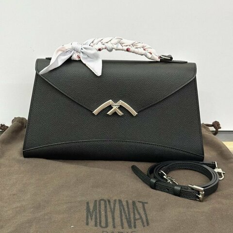 ✨️MOYNAT 黑銀gabrielle clutch手提肩背包27*15*5 99新配件塵袋