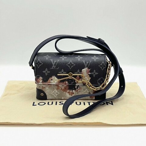 LV 火燒雲soft trunk盒子肩背斜背包 芯片款 18*12*6 98新配件塵袋