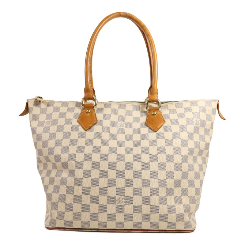 LOUIS VUITTON Damier Azur Saleya MM金扣手挽袋-0