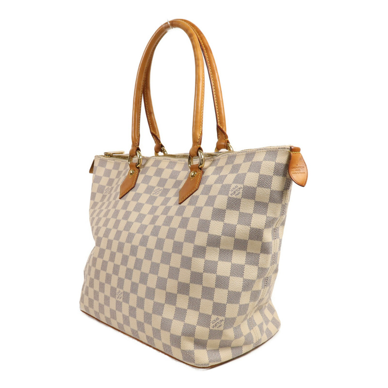 LOUIS VUITTON Damier Azur Saleya MM金扣手挽袋-2