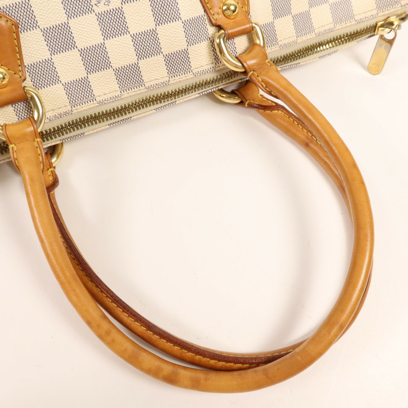 LOUIS VUITTON Damier Azur Saleya MM金扣手挽袋-7