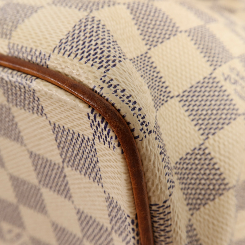 LOUIS VUITTON Damier Azur Saleya MM金扣手挽袋-10