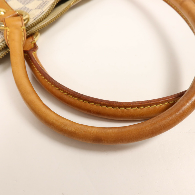 LOUIS VUITTON Damier Azur Saleya MM金扣手挽袋-15