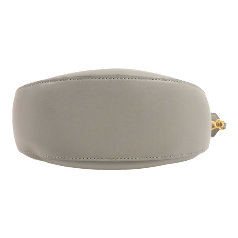 LOEWE 牛皮皮革Luna Hobo Shoulder Bag金扣肩背袋-3