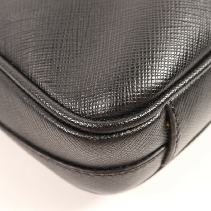 PRADA 牛皮皮革Work Bag銀扣公事包-13